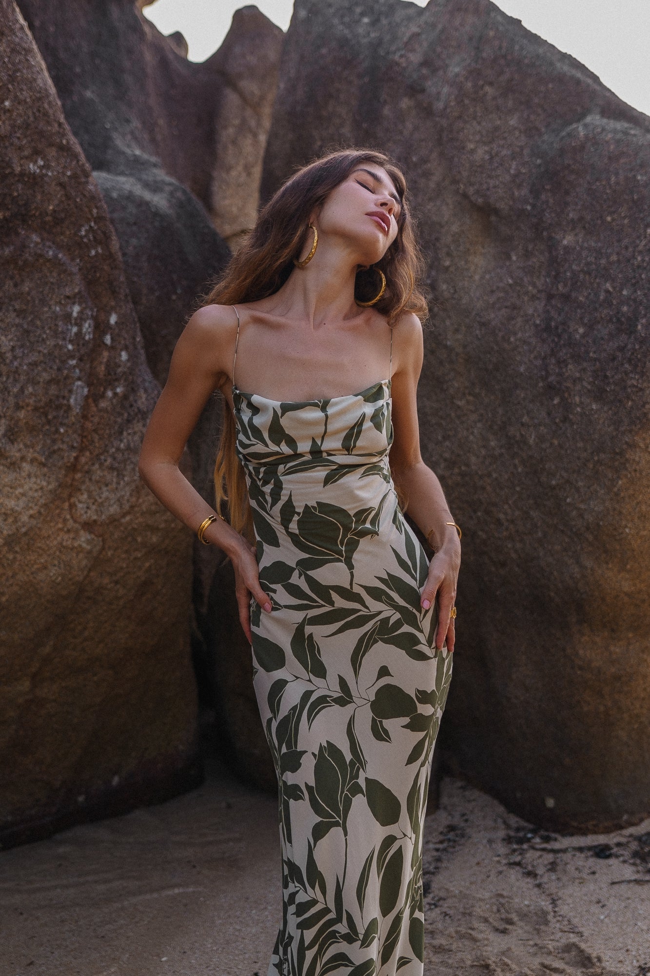 Ameli maxi dress with floral print