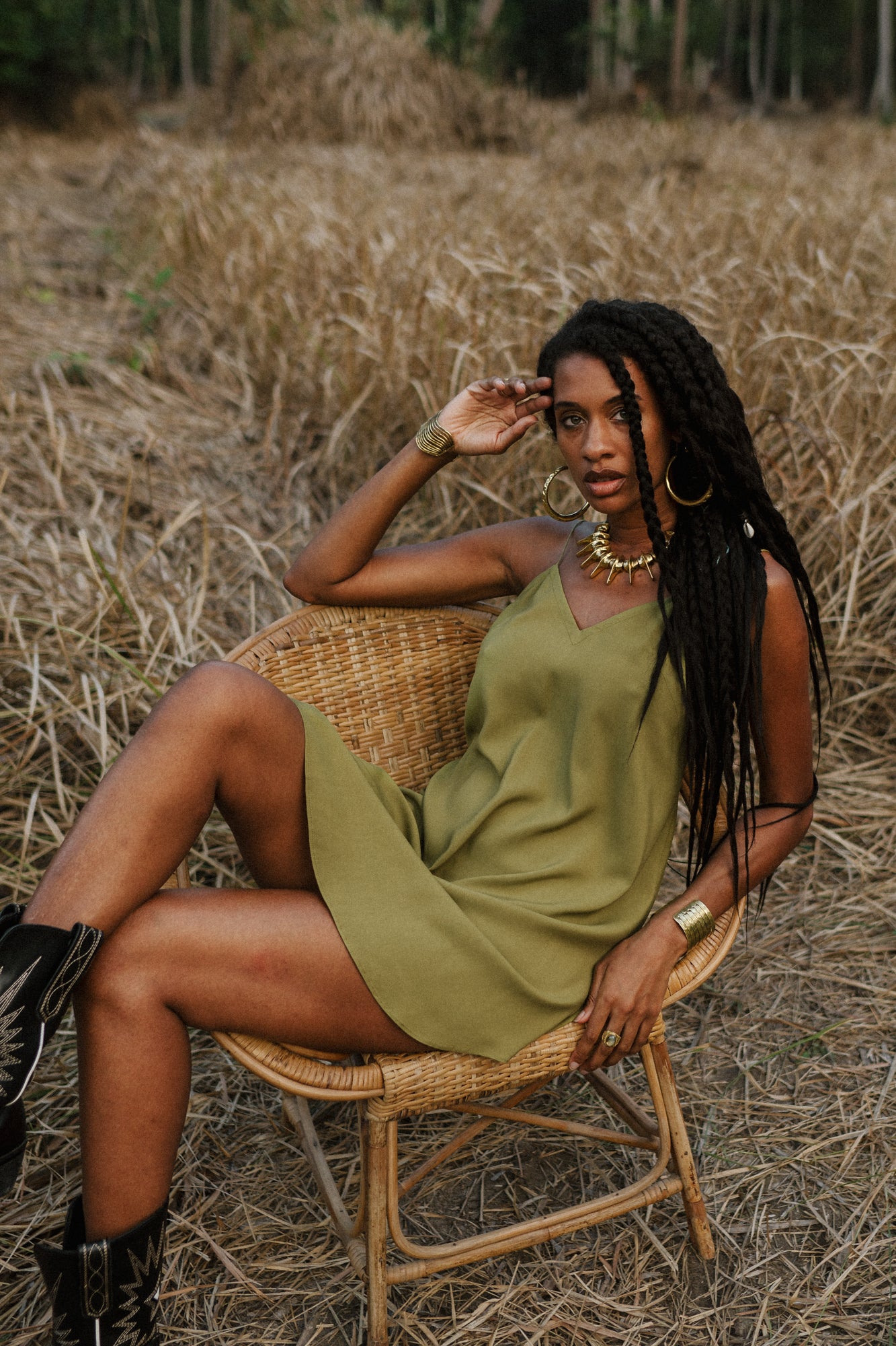 Olive mini women dress
