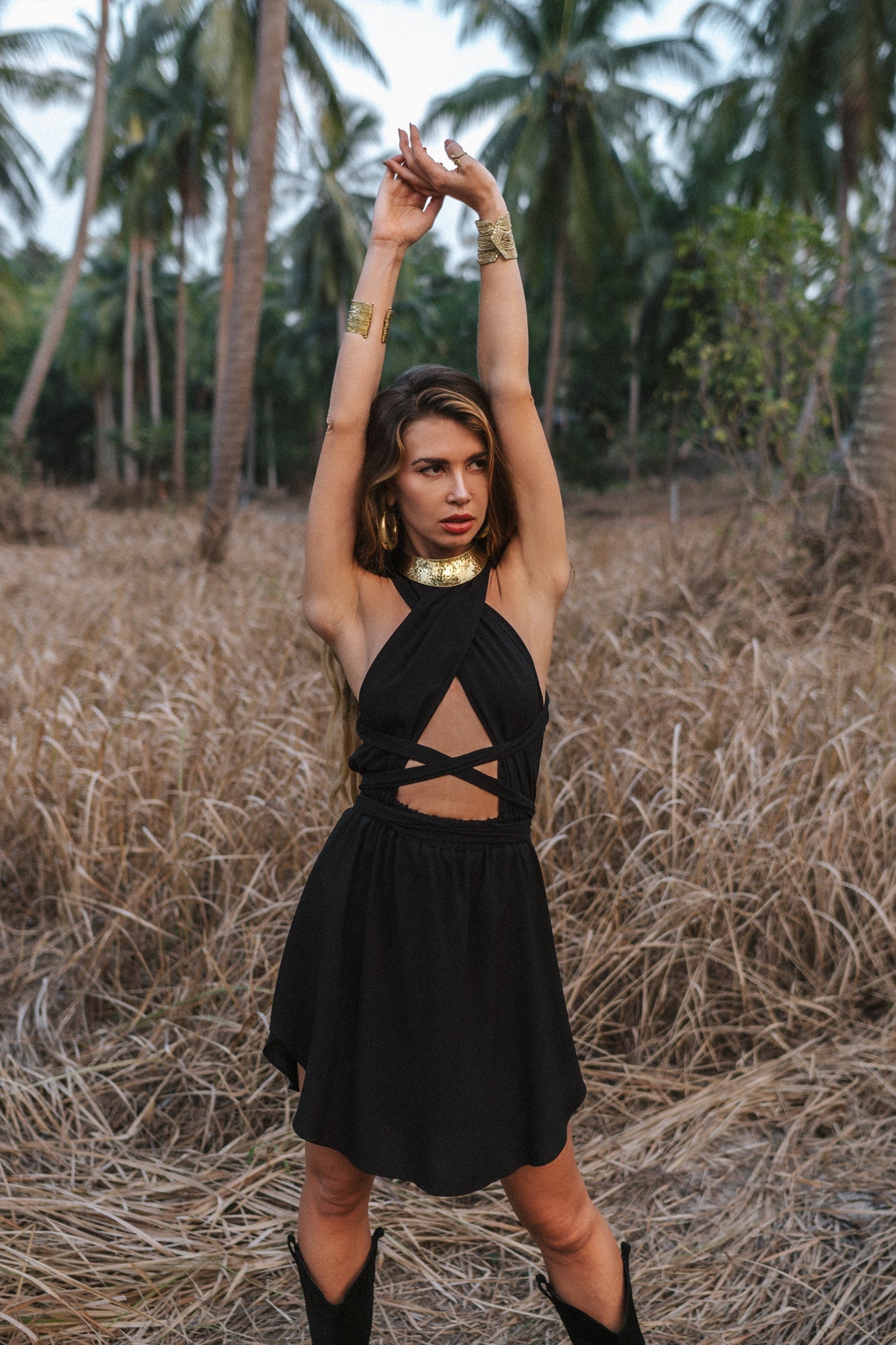 Amazon black mini dress