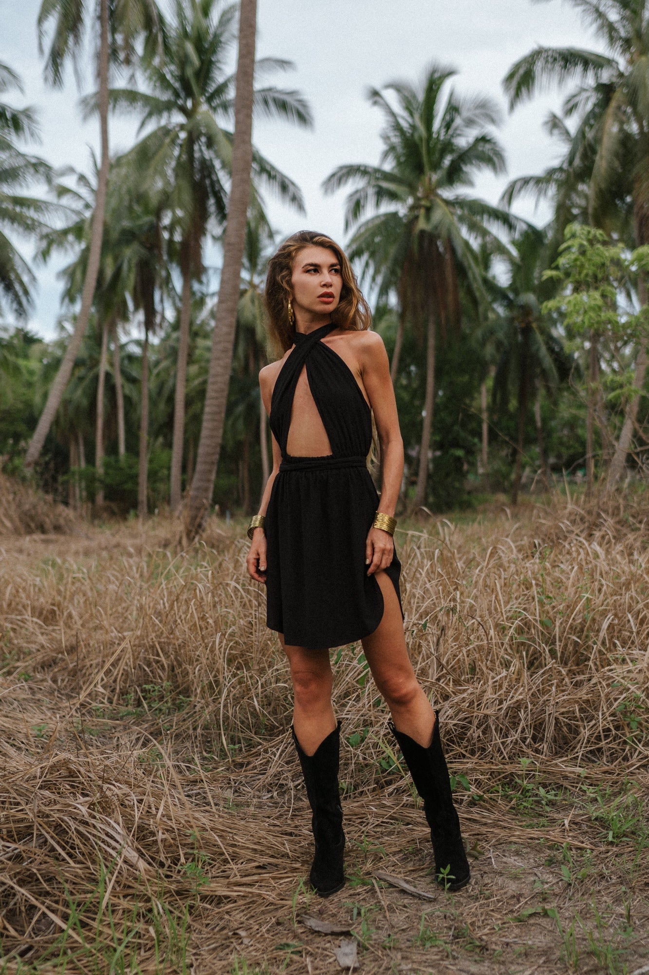 Amazon black mini dress