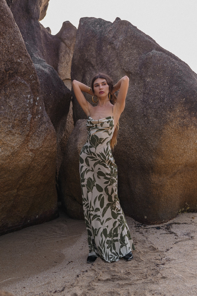 Ameli maxi dress with floral print