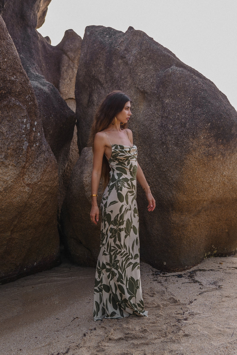 Ameli maxi dress with floral print