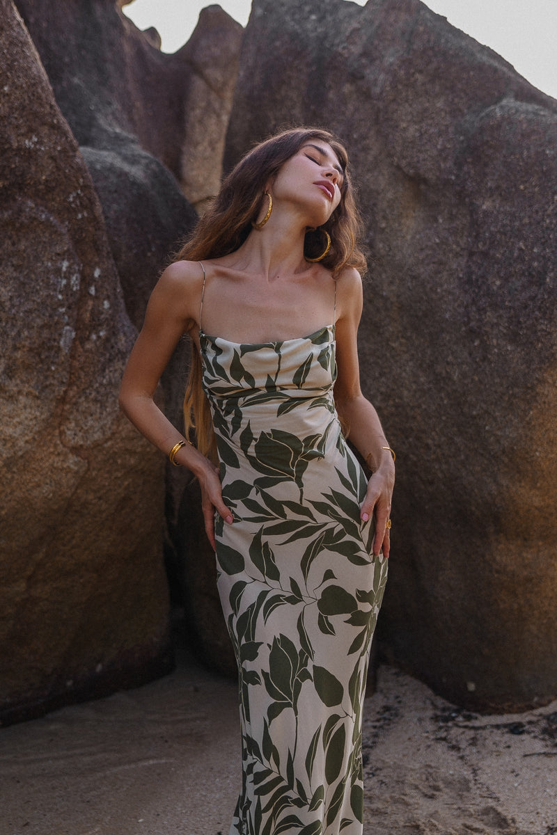 Ameli maxi dress with floral print