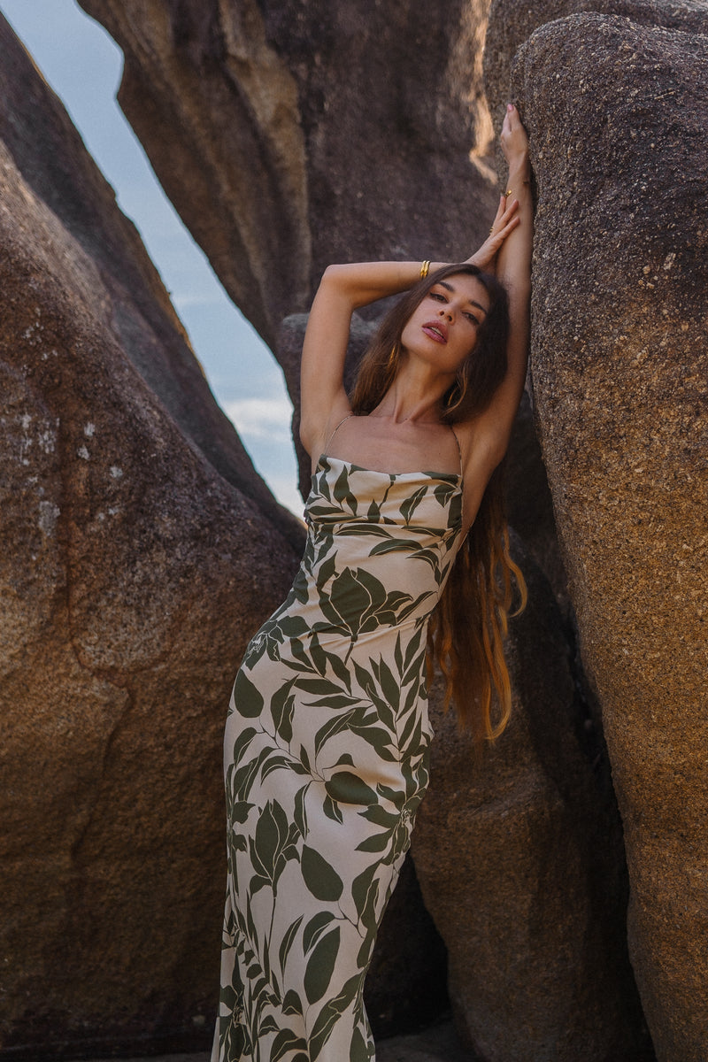 Ameli maxi dress with floral print