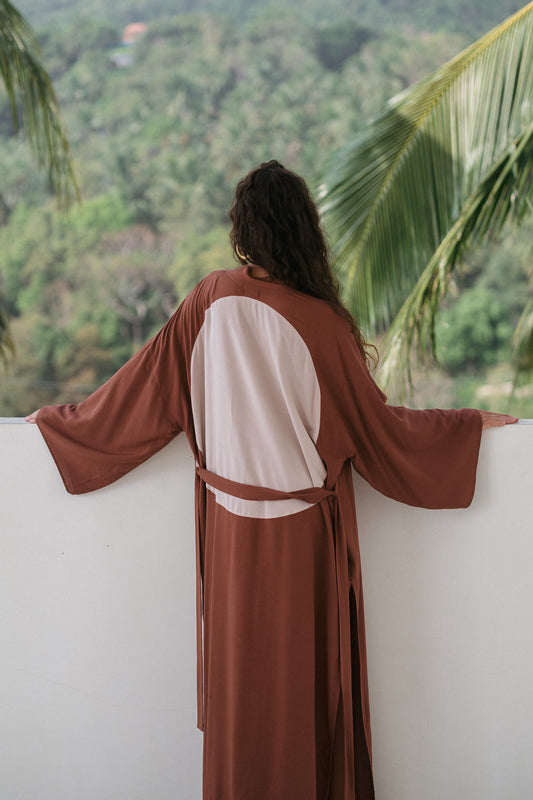 Maxi Sol Kimono - Clay