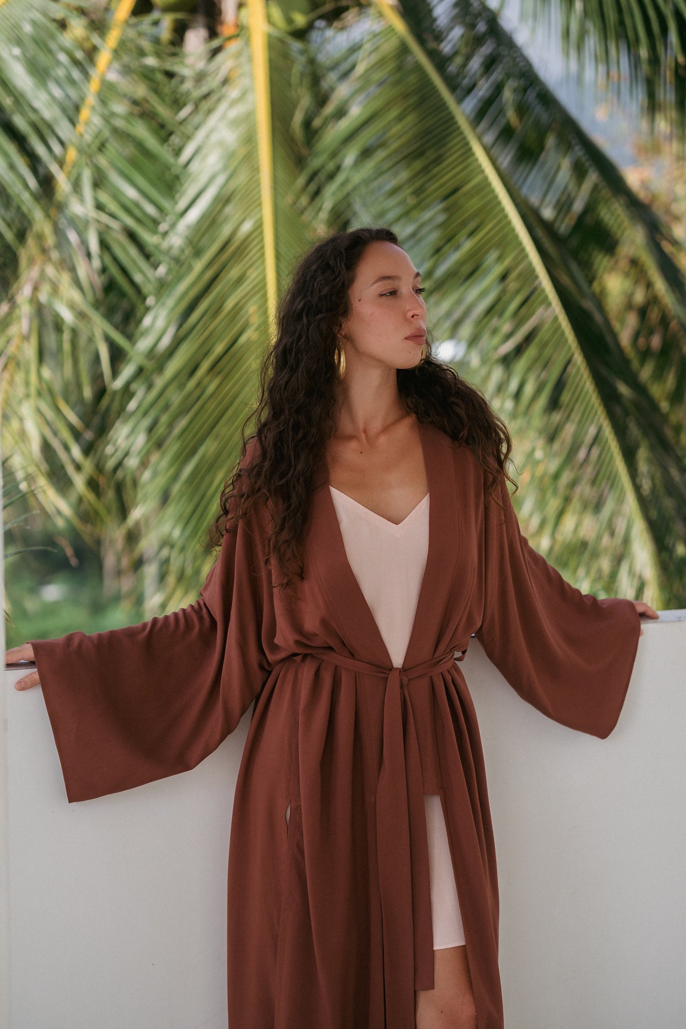 Maxi Sol Kimono - Clay