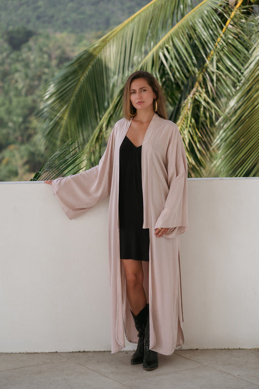 Maxi Sol Kimono - Sand