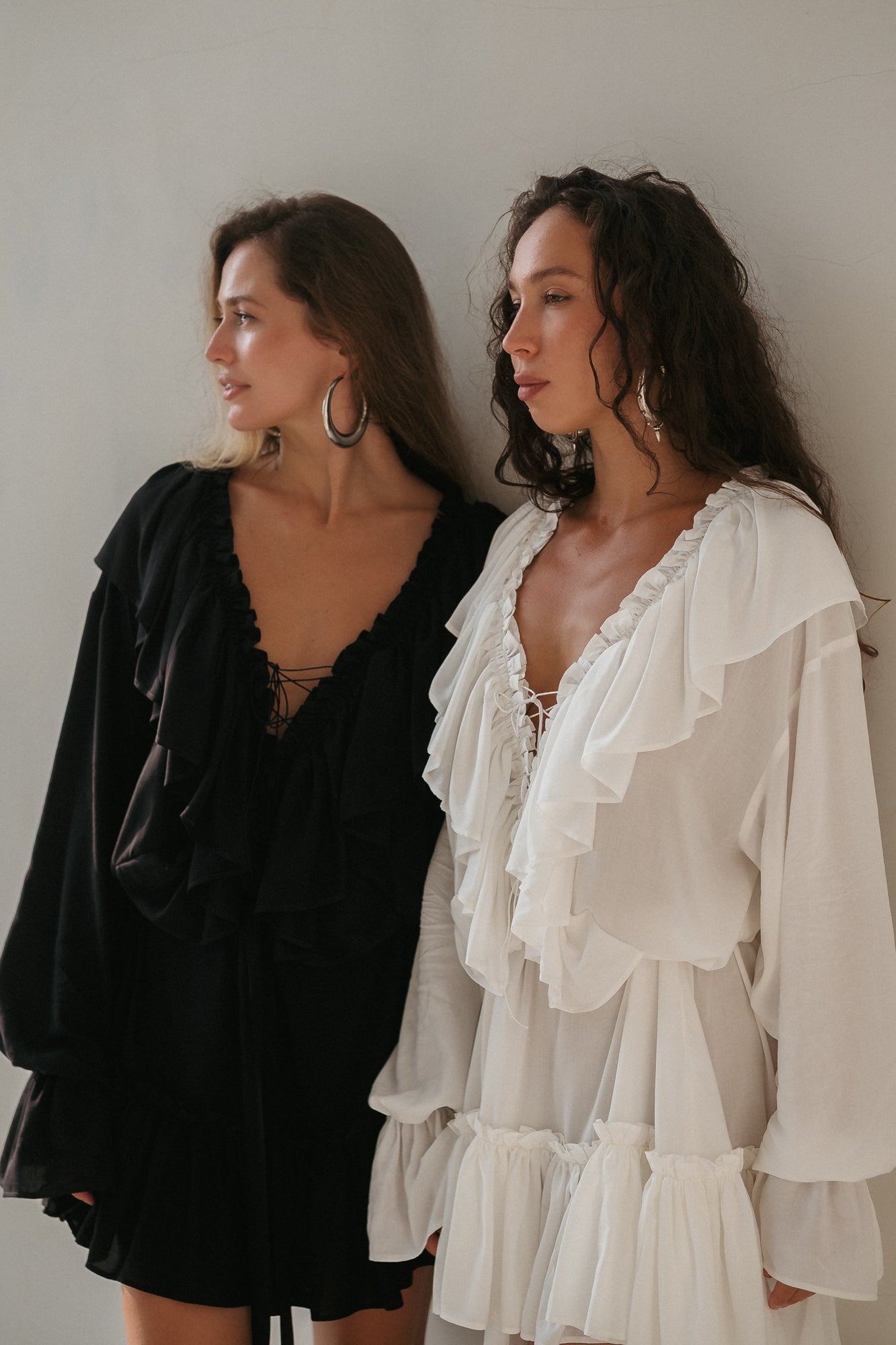 Aeris Mini Kaftan Dress – White