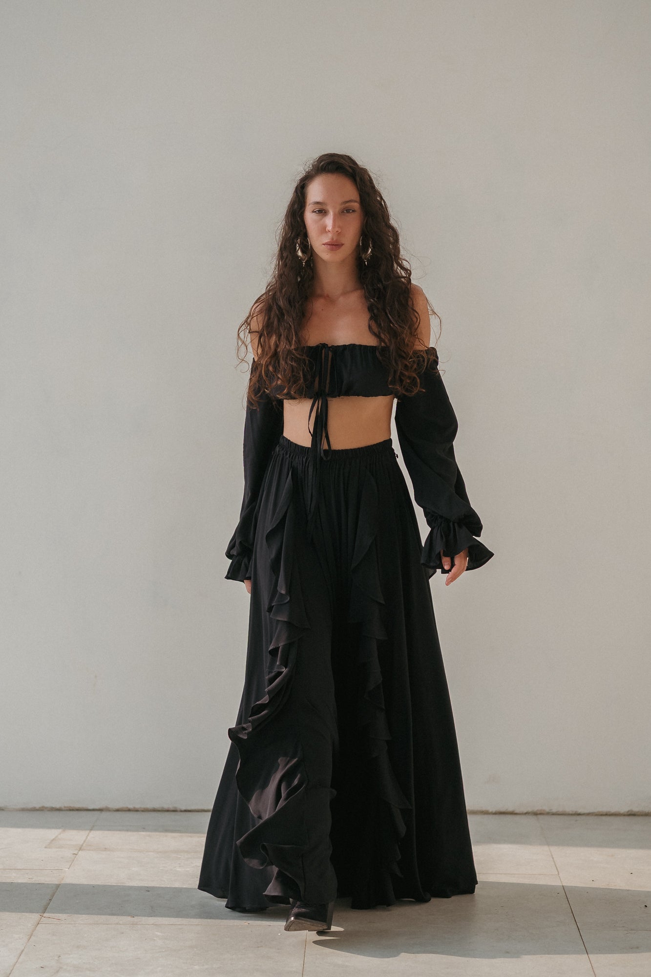 Luna Maxi Skirt – Noir