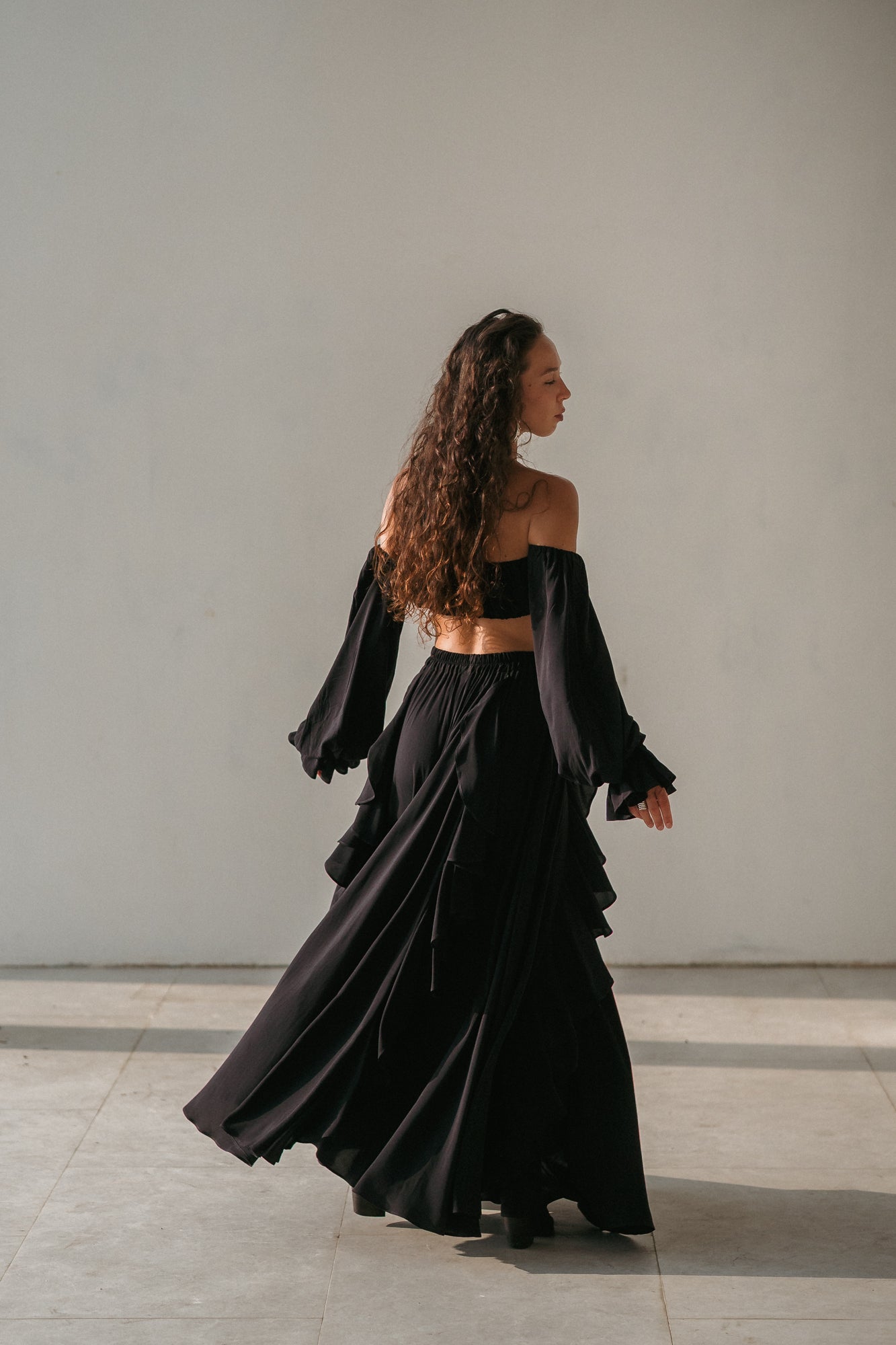 Luna Maxi Skirt – Noir