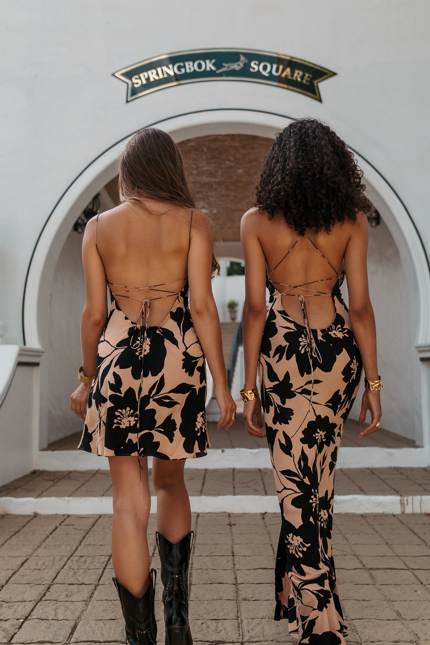 Ameli orange flower dress