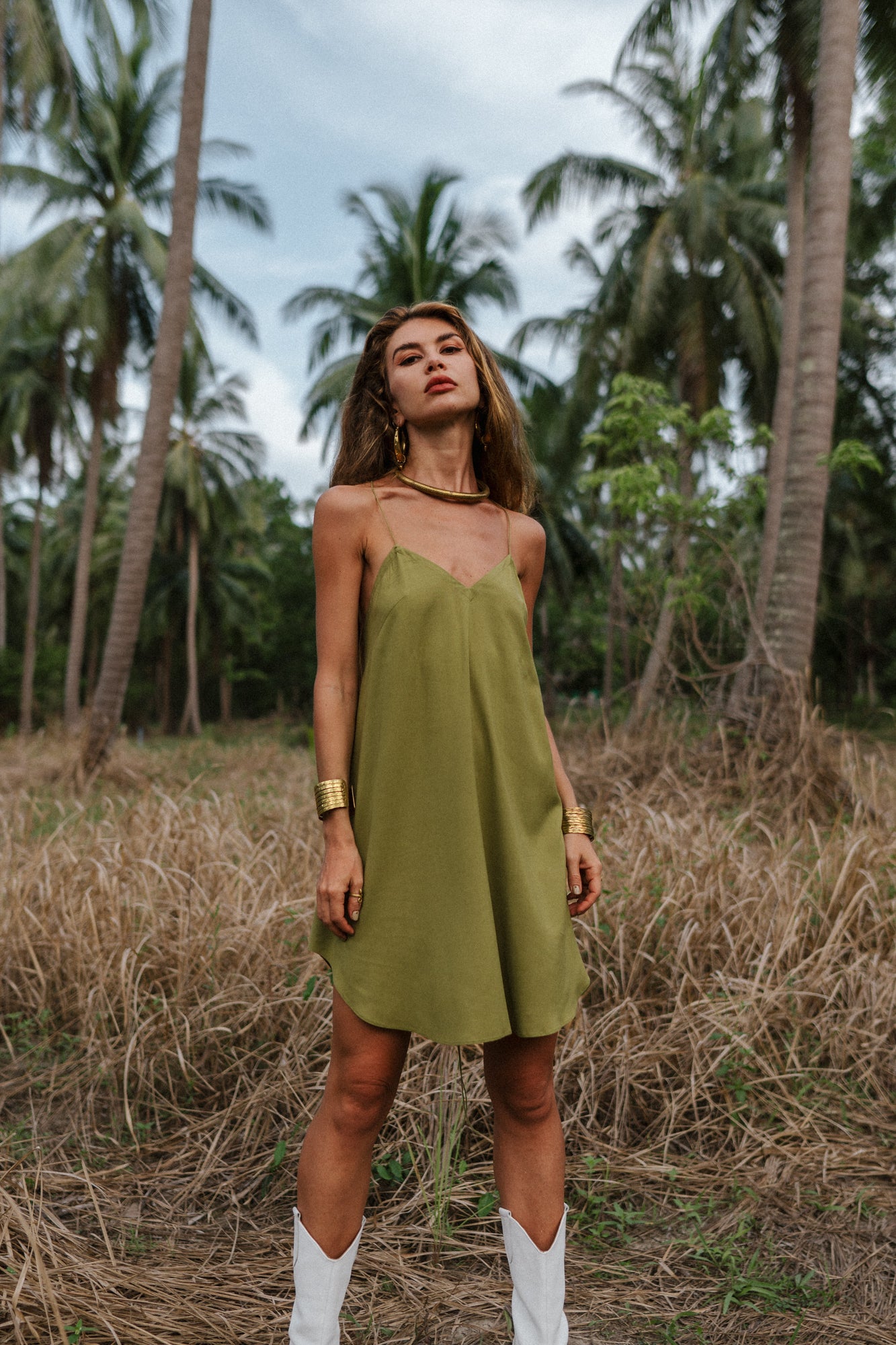 Olive mini women dress