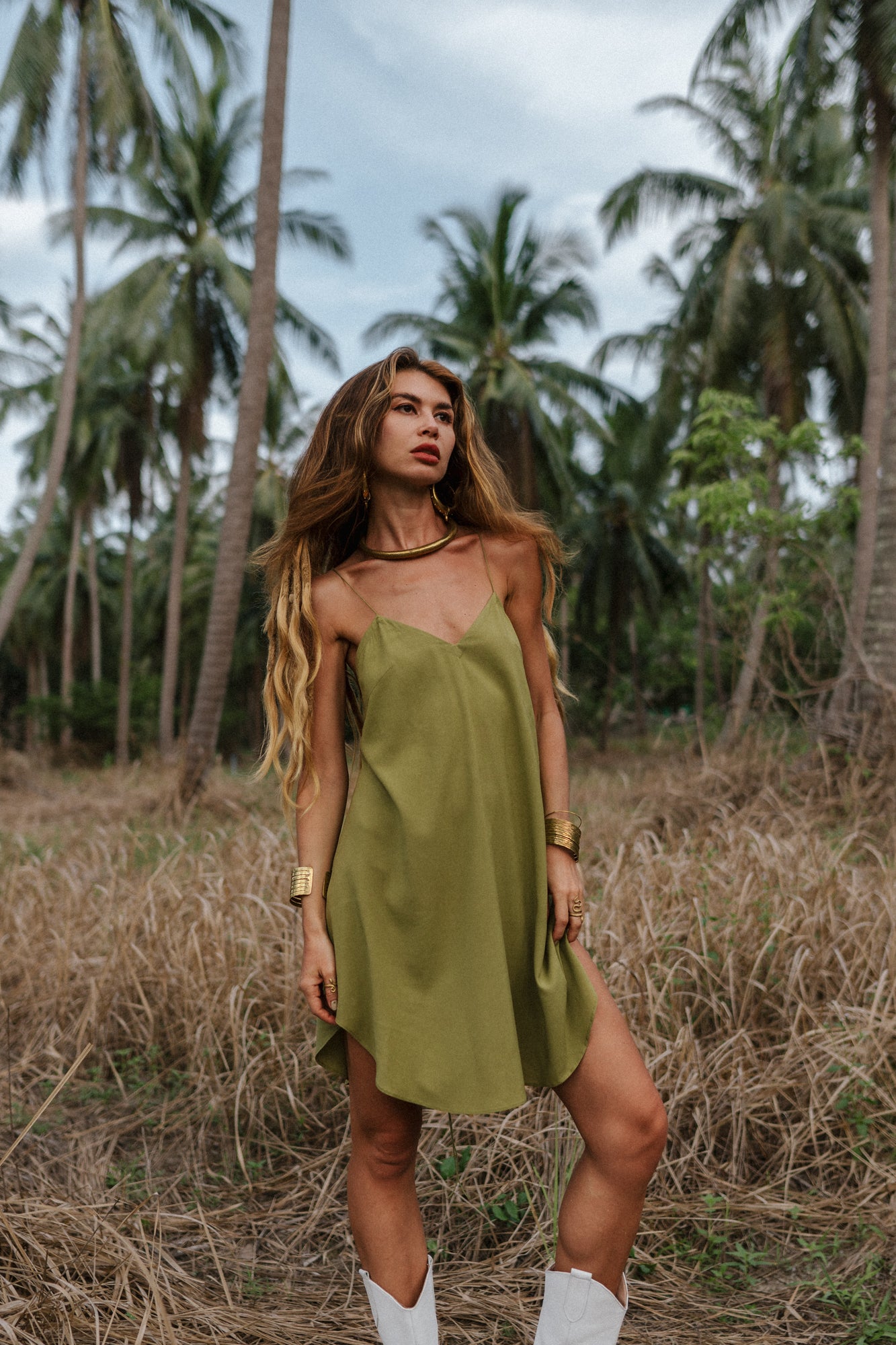 Olive mini women dress