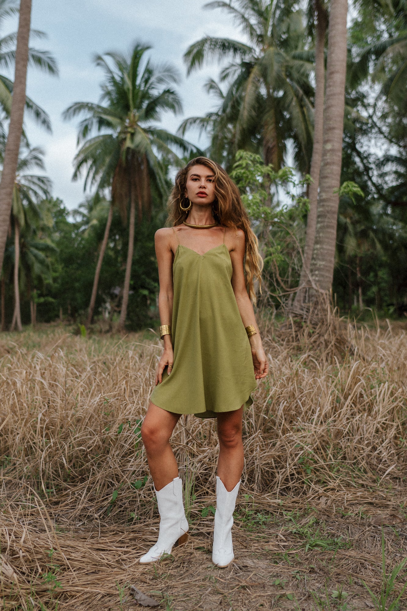 Olive mini women dress