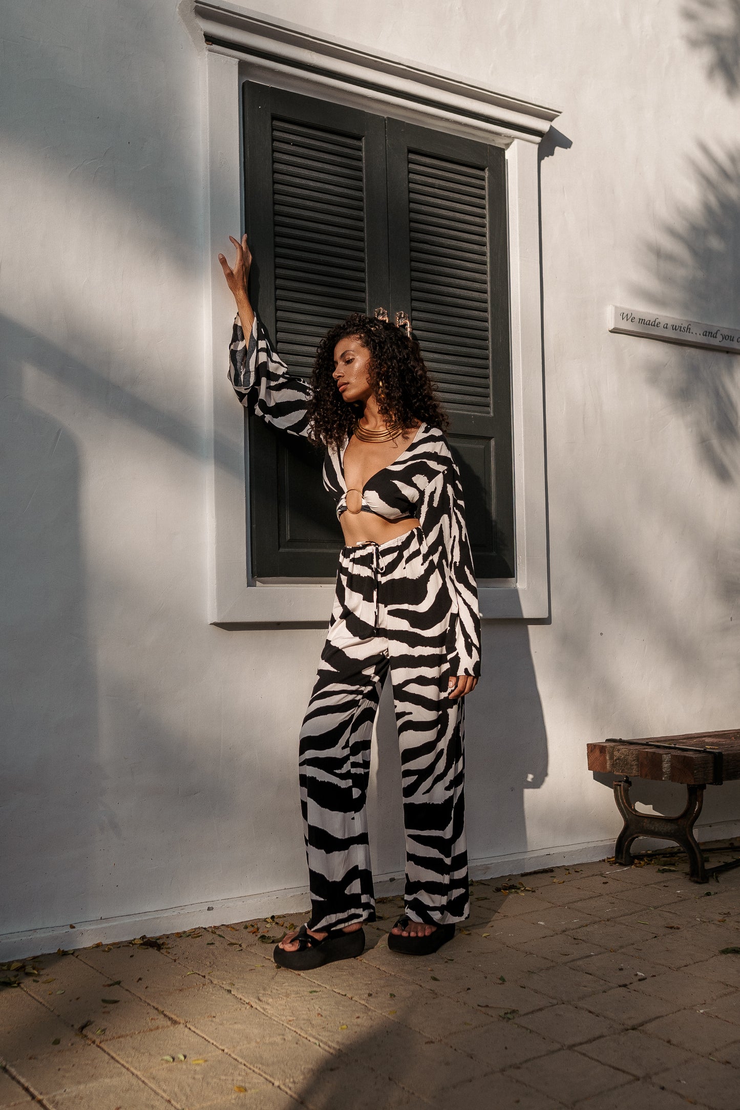 Women zebra pants