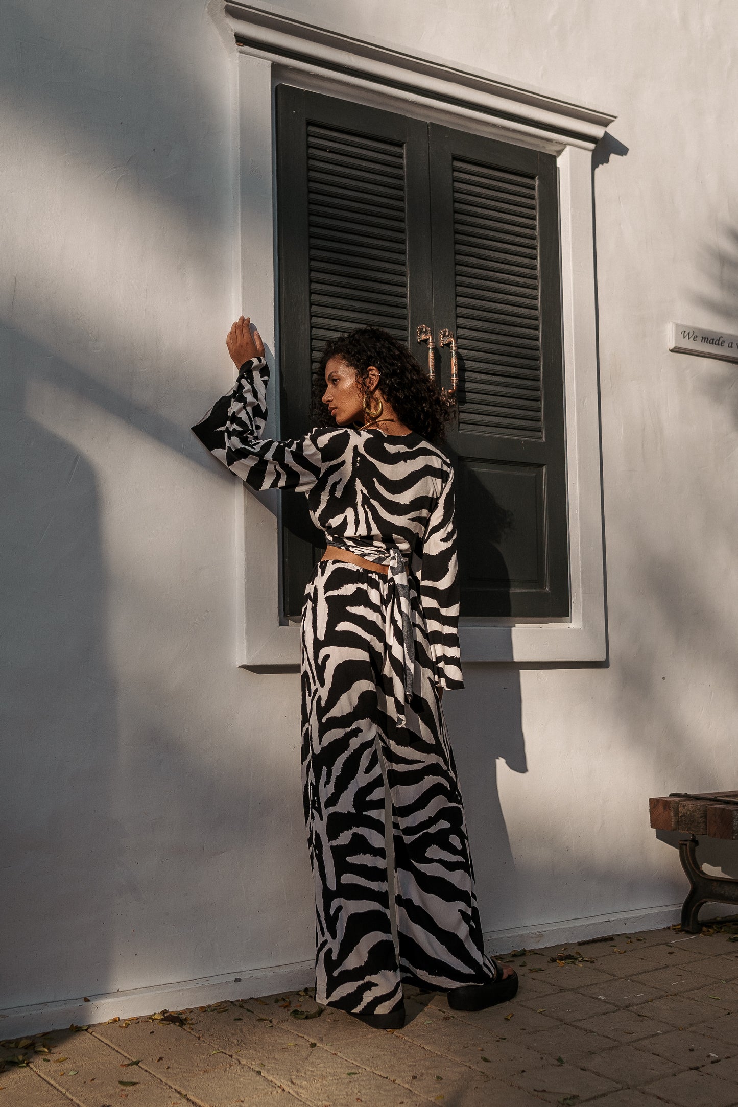 Women zebra pants