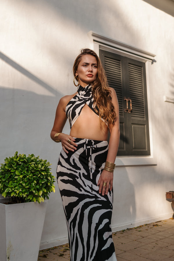 Women zebra top
