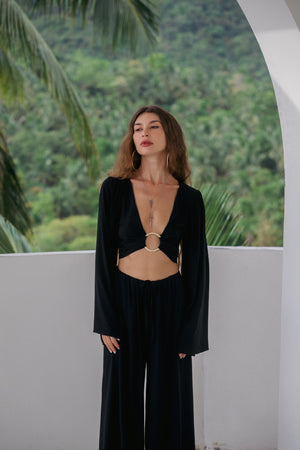 Soleil Ring Top – Noir