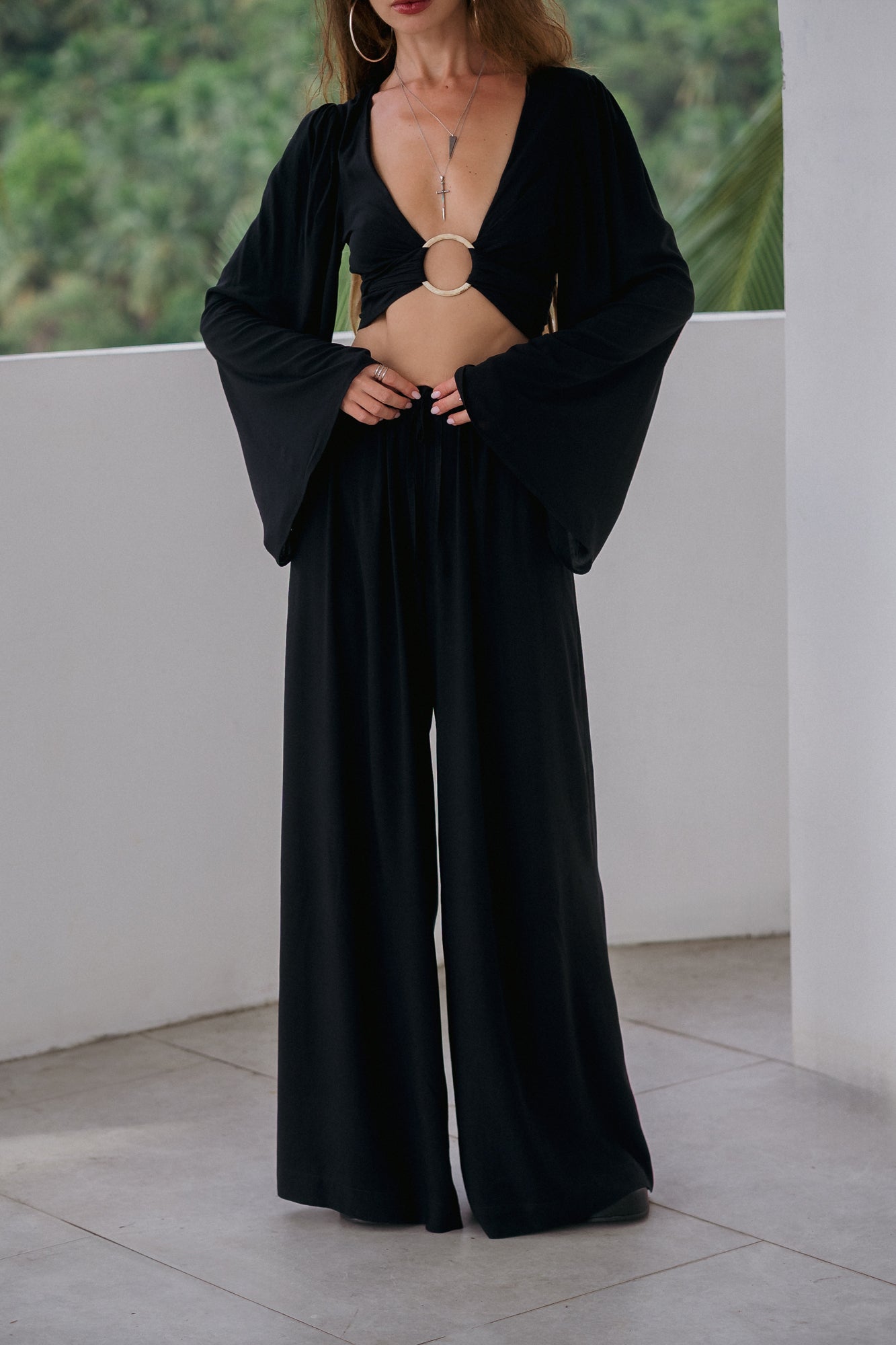 Soleil Ring Top – Noir