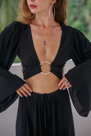 Soleil Ring Top – Noir