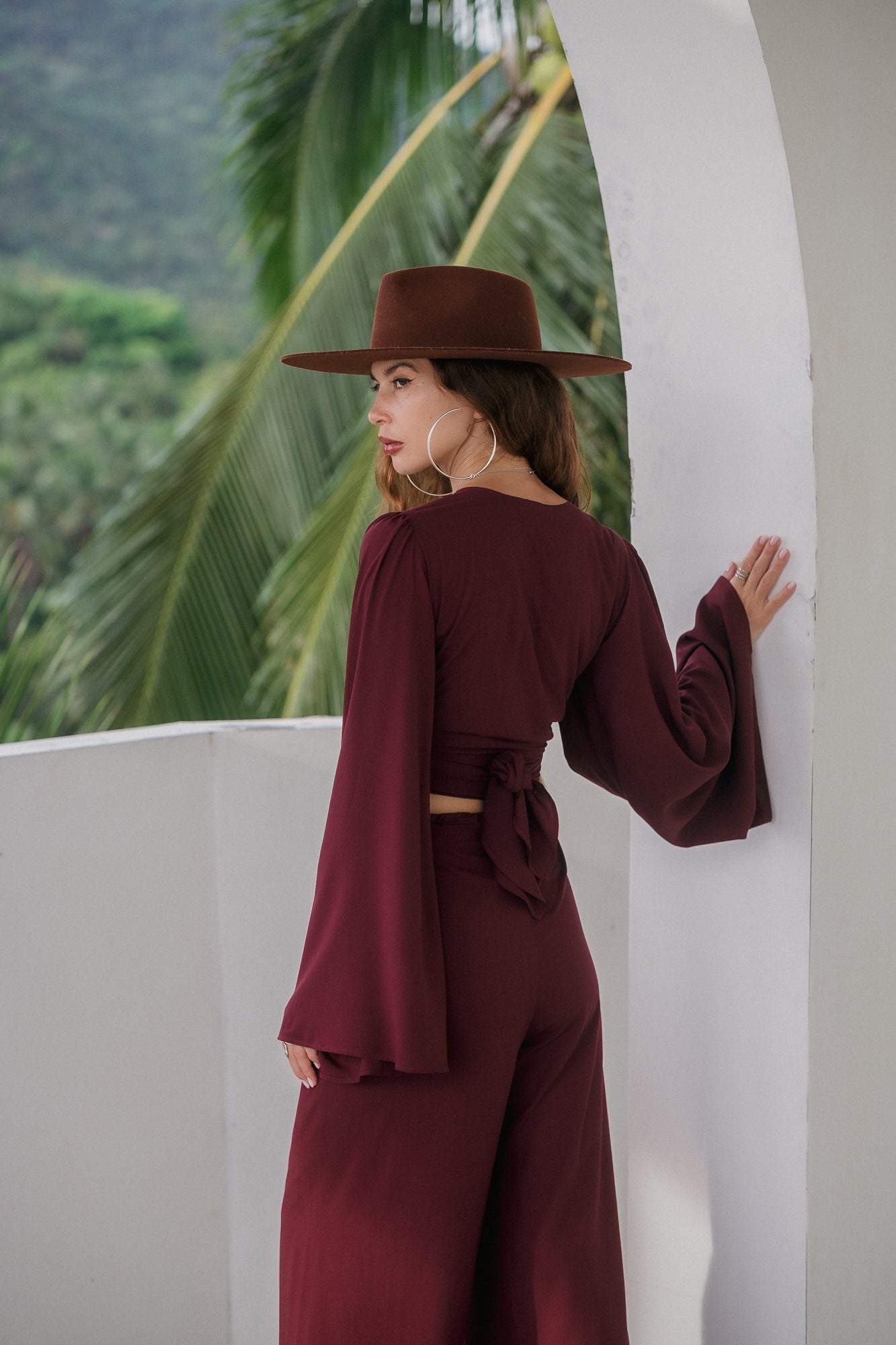 Soleil Ring Top – Garnet