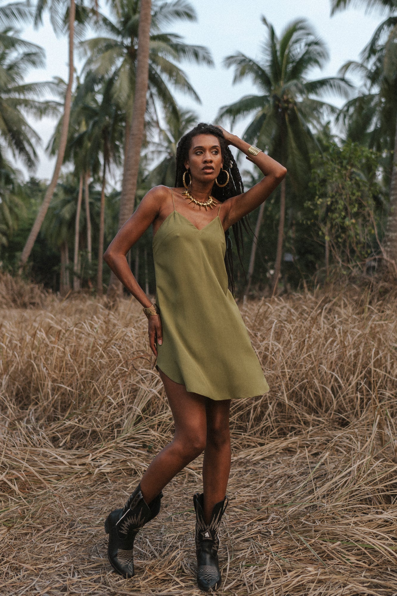 Olive mini women dress