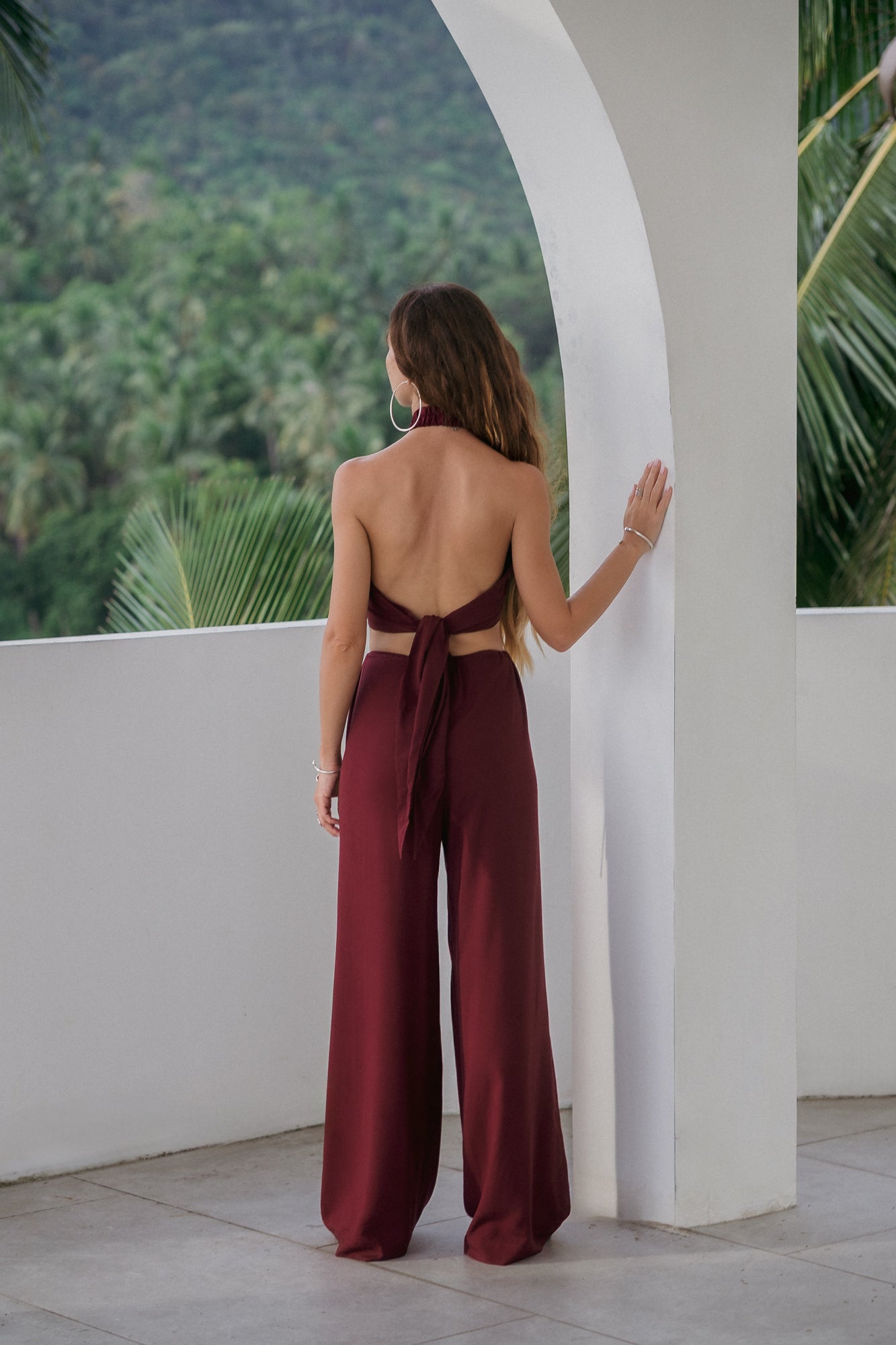 Rhea Convertible Top – Garnet