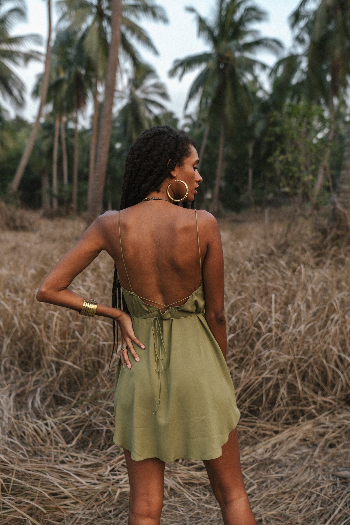 Olive mini women dress