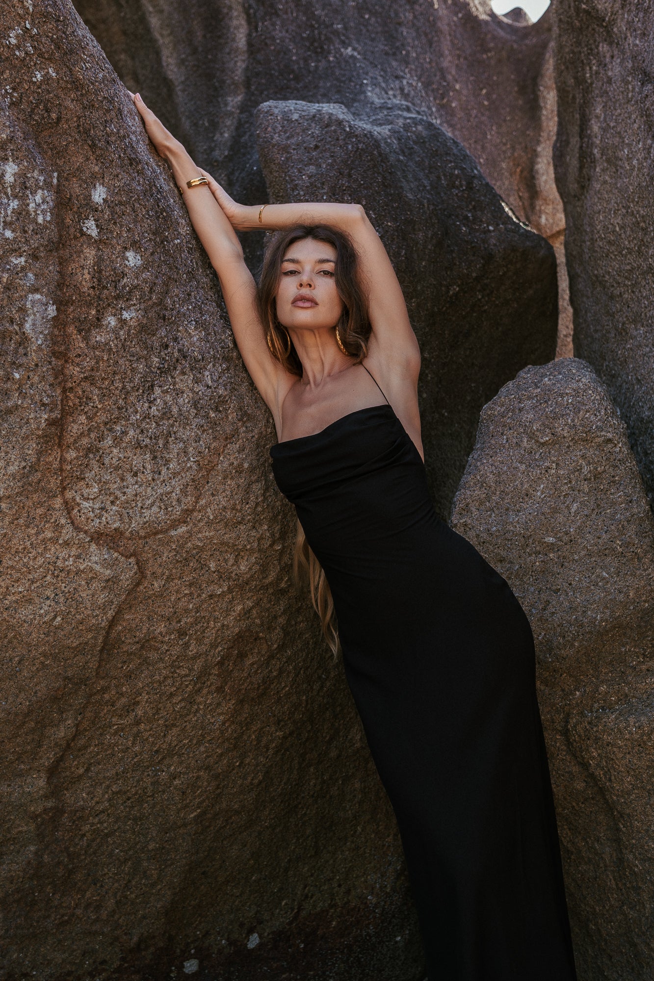 Ameli black maxi dress