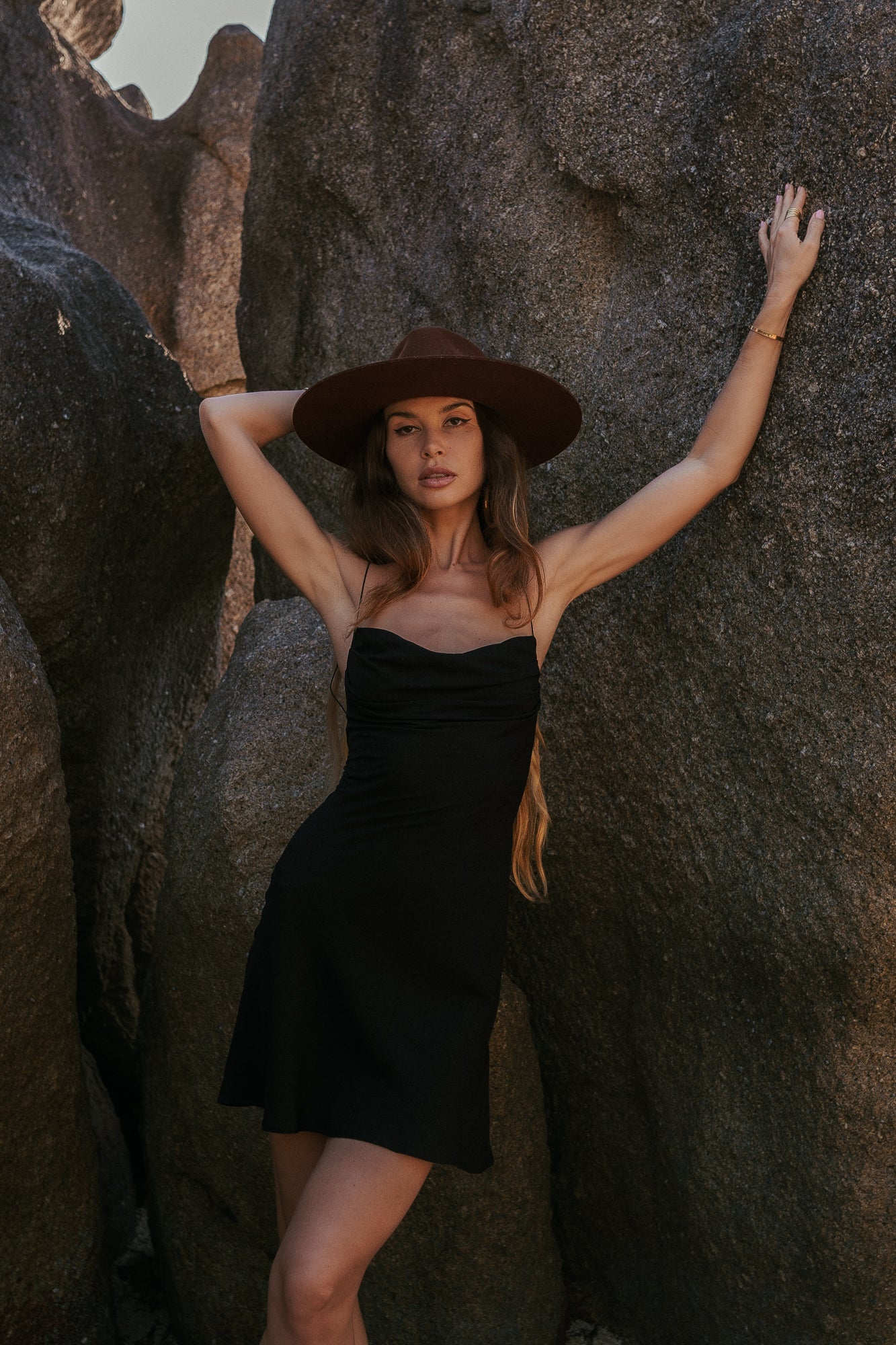 Ameli black mini dress