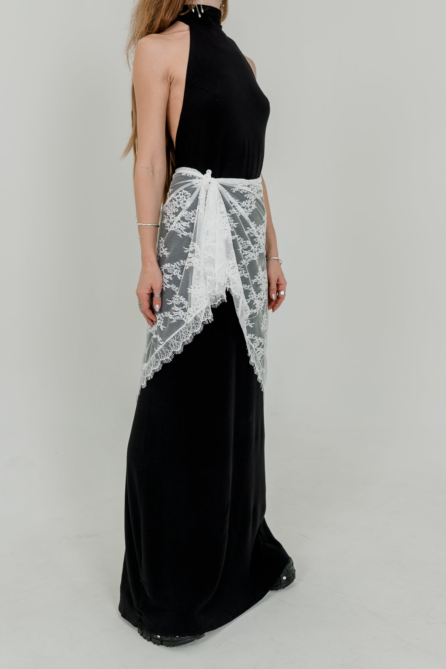 Lace Crochet Pareo Skirt – Sheer Wrap Scarf in Two Colors