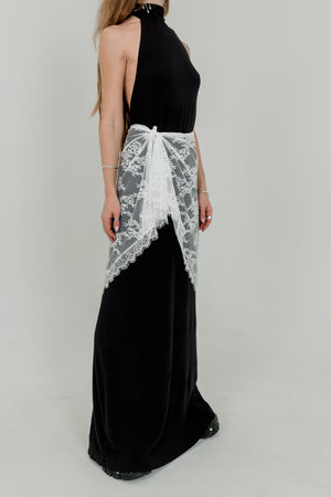 Lace Pareo Skirt – Sheer Wrap Scarf in Two Colors