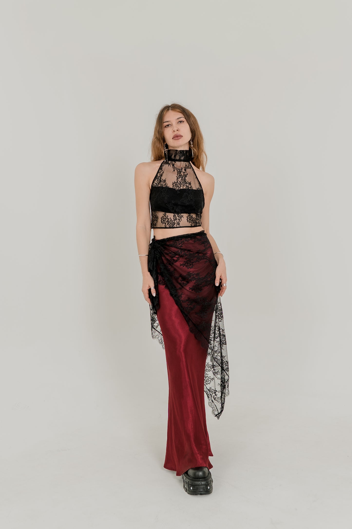 Lace Crochet Pareo Skirt – Sheer Wrap Scarf in Two Colors
