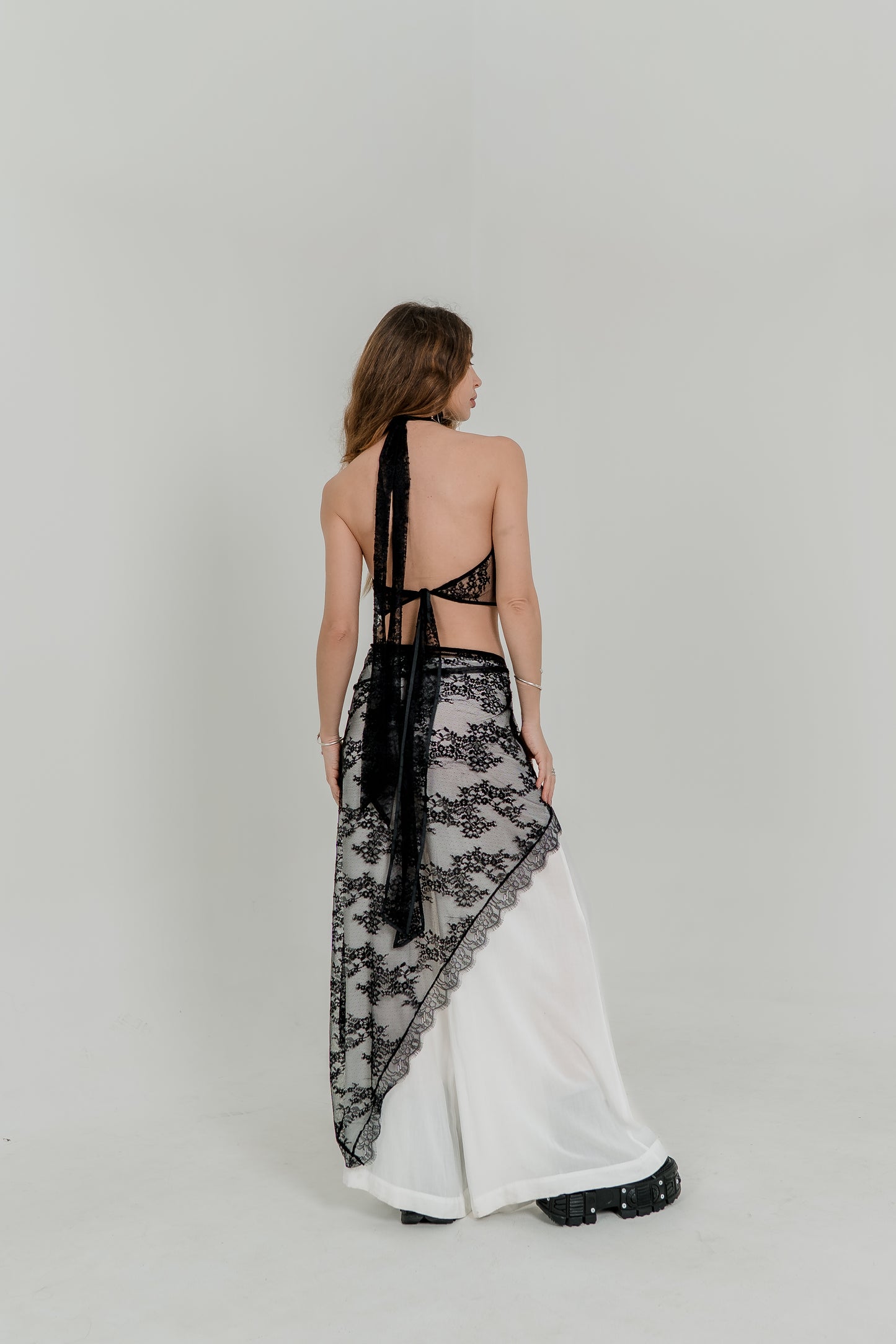 Lace Crochet Pareo Skirt – Sheer Wrap Scarf in Two Colors