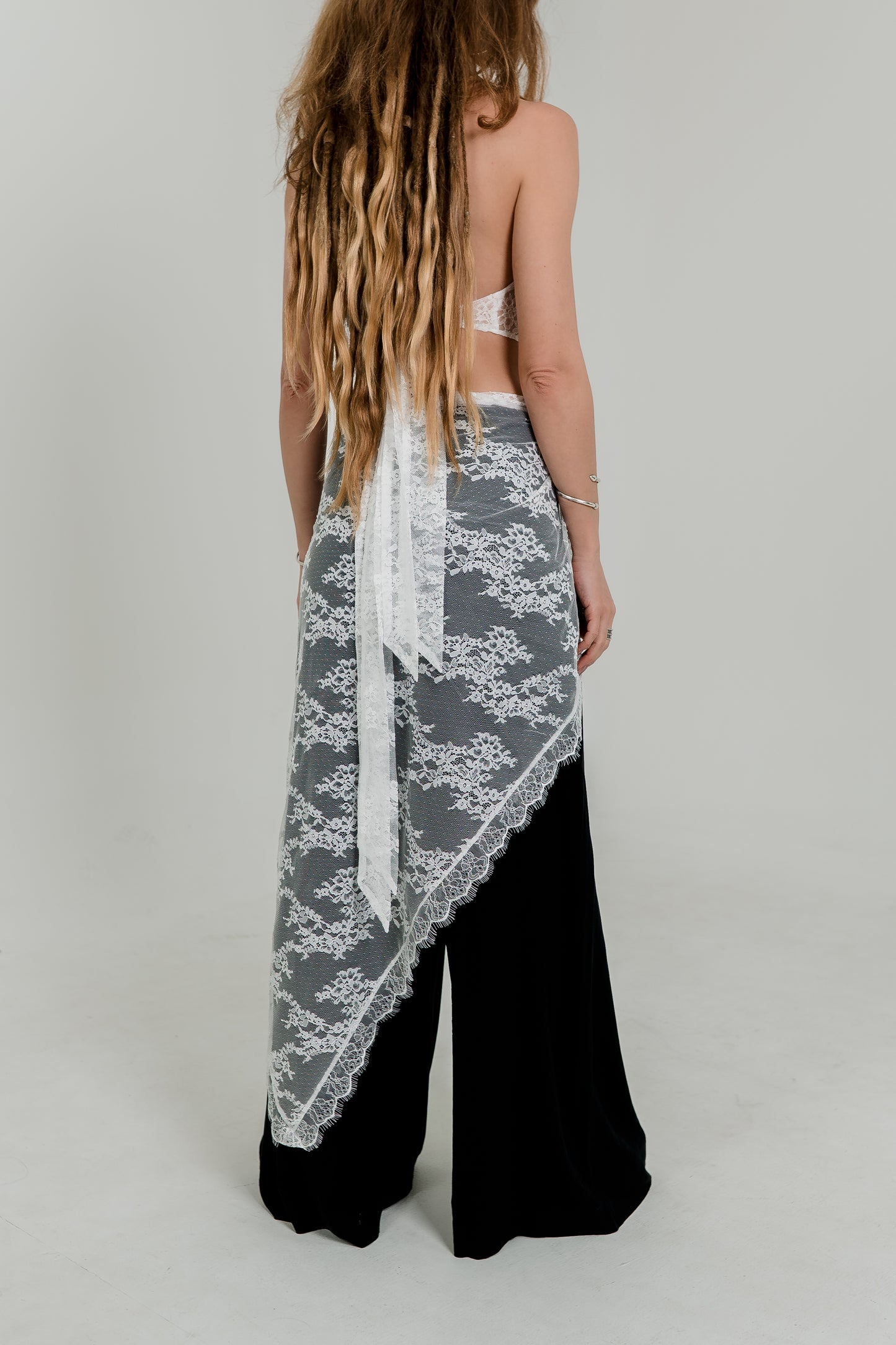 Lace Crochet Pareo Skirt – Sheer Wrap Scarf in Two Colors