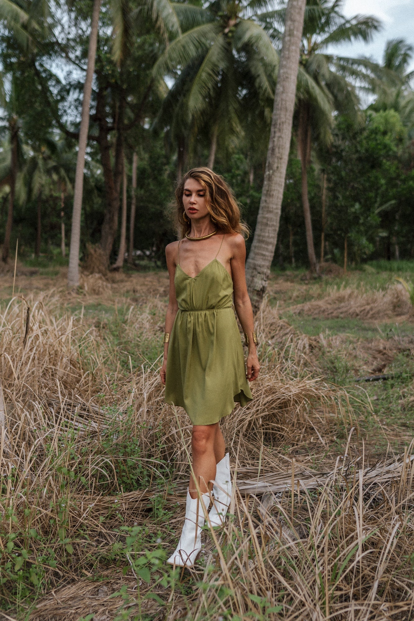 Olive mini women dress