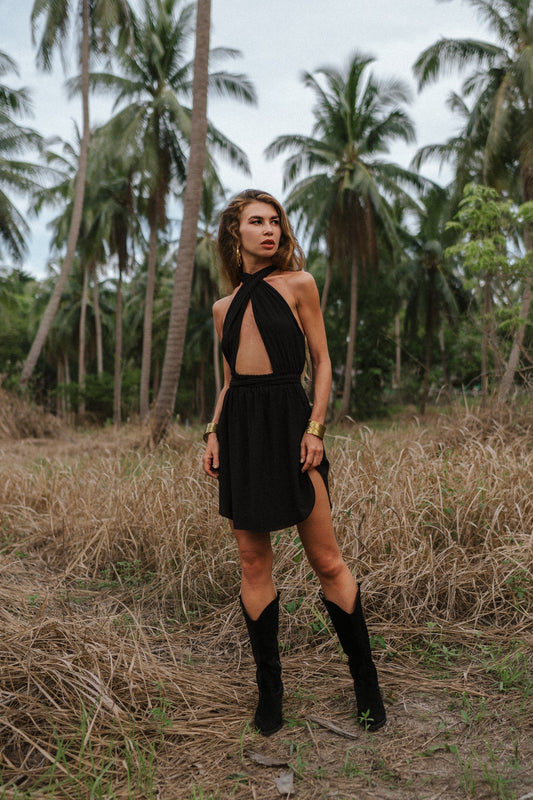 Amazon black mini dress