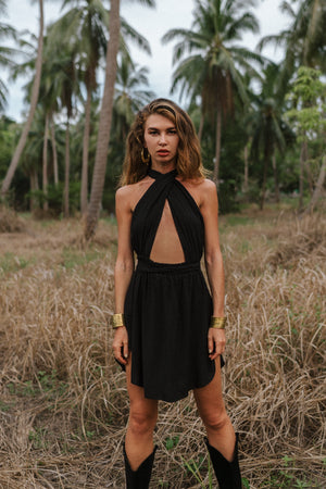 Amazon black mini dress
