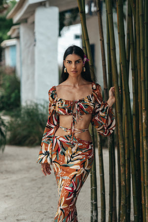 Gia top orange