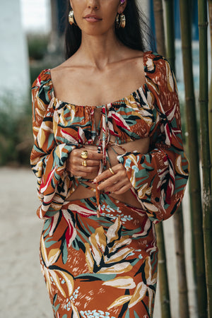 Gia top orange