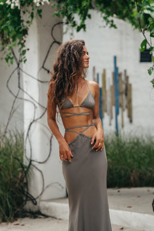 Bikini top khaki