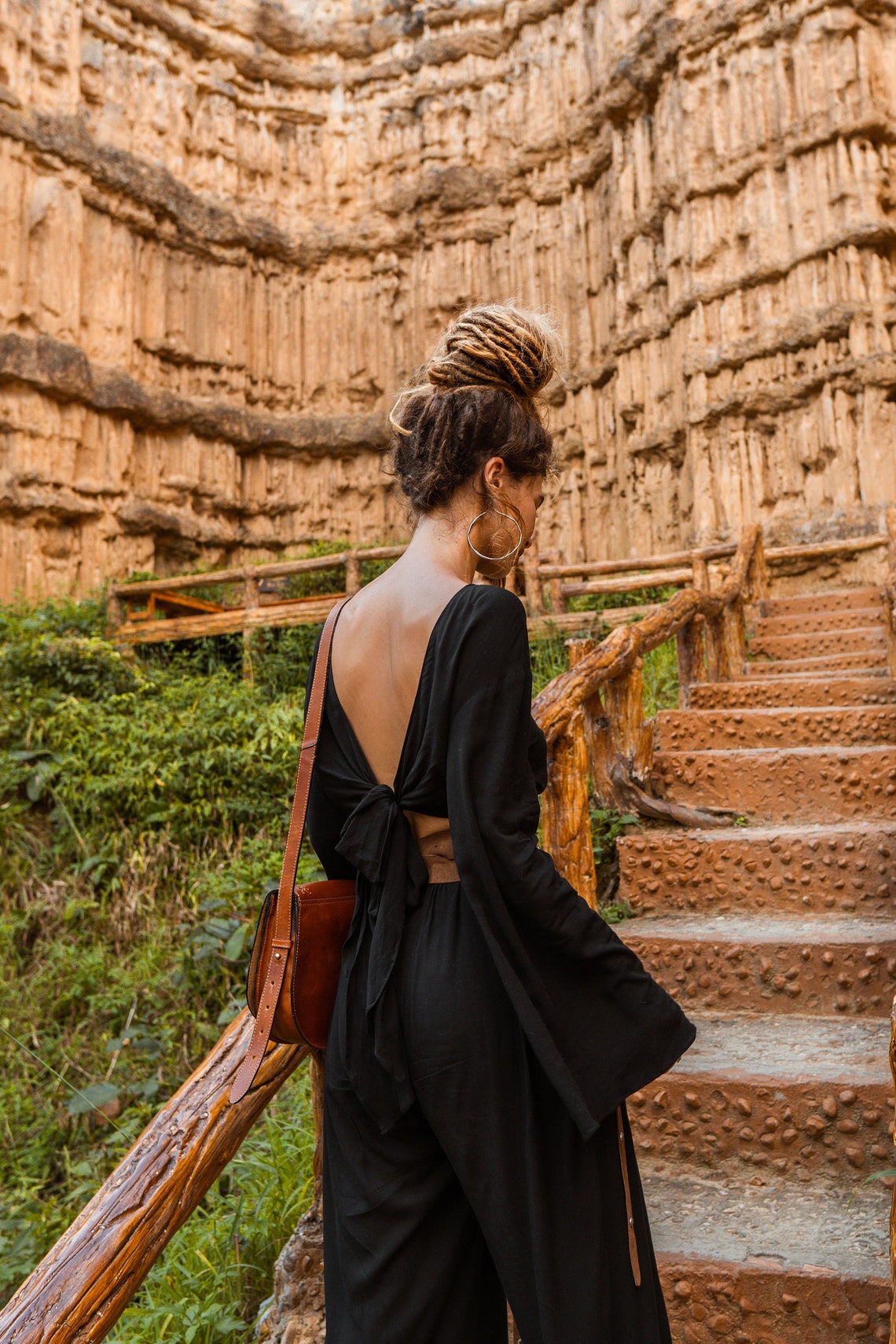 Women black top and pants elegant set | Black women suit | Top and pants set | Top and trousers suit | Gift women set Flare Sleeve women set