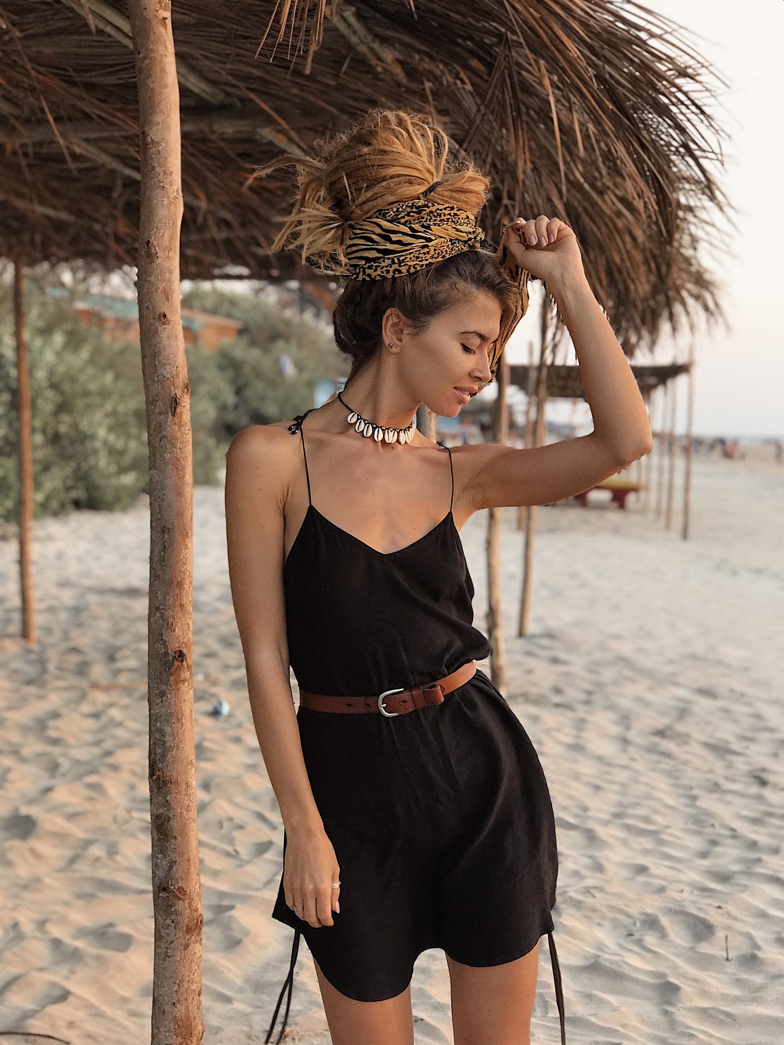 Women Slip Dress | Dark Dress | Short Dress | Black dress | Cocktail dress | Slip Dress | Party Dress | Mid-length | Black vintage dress