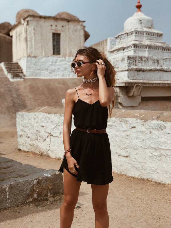 Women Slip Dress | Dark Dress | Short Dress | Black dress | Cocktail dress | Slip Dress | Party Dress | Mid-length | Black vintage dress